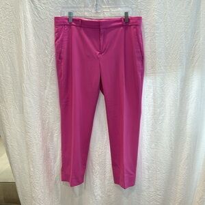 Banana Republic Bubble gum pink Avery cropped pants 8P excellent condition!
